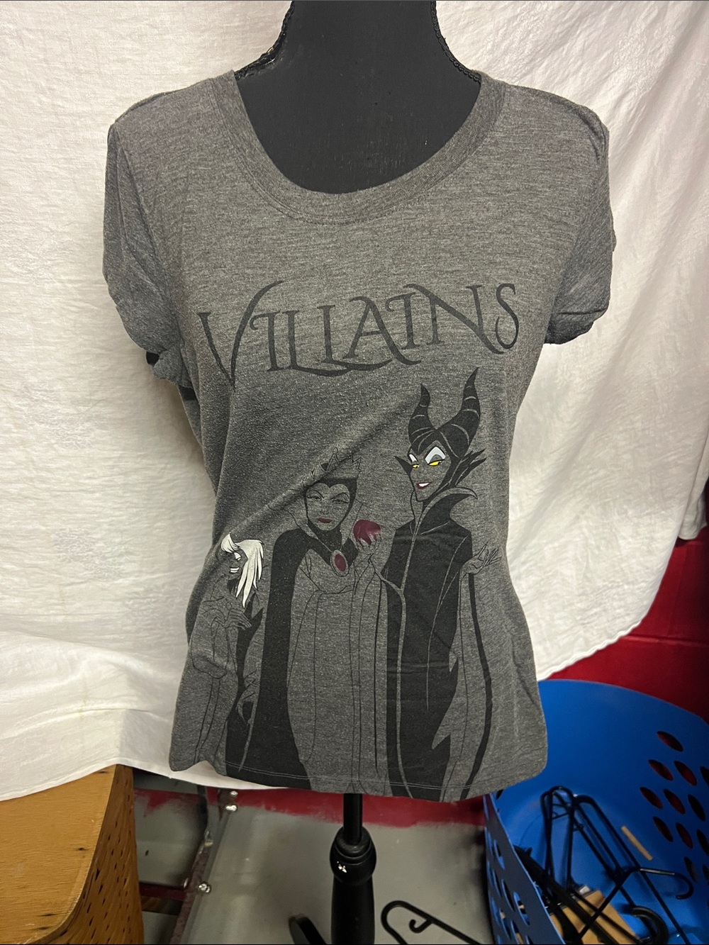 Disney Gray Logo Graphic Tee